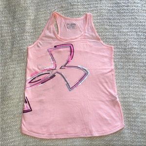 🎾 UNDER ARMOUR WOMENS XS PINK HEAT GEAR TANK TOP